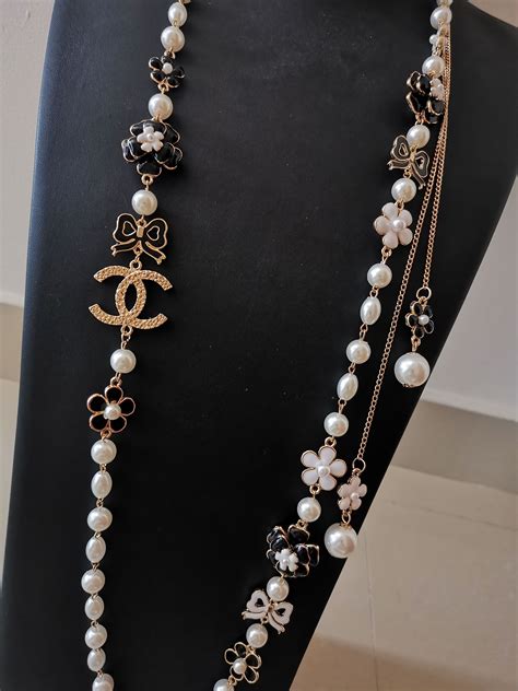 chanel costume long necklaces